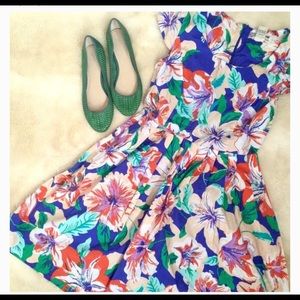 Flying Tomato Vintage Inspired Floral Dress Large